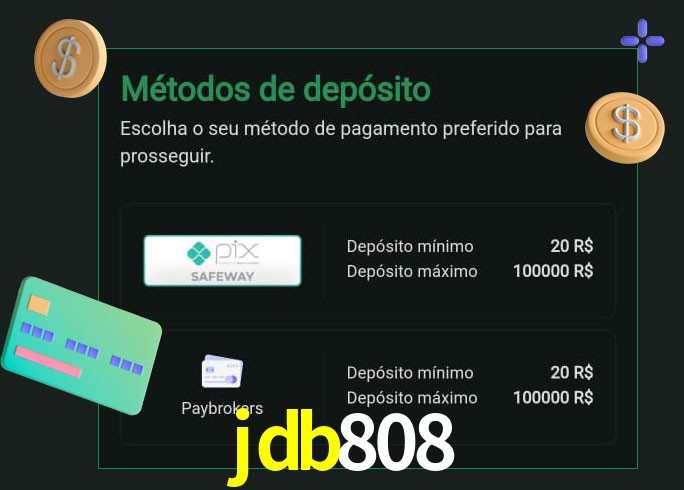 O cassino jdb808 oferece uma grande variedade de métodos de pagamento